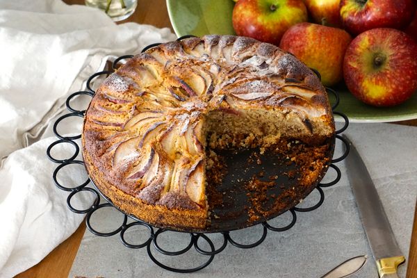 Glutenfri äppelkaka - Gluten free apple cake
